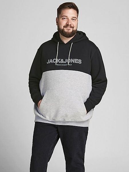 Jack & Jones Plus Hoodie Herren Pullover Übergröße Sweater JJEURBAN BLOCKIN günstig online kaufen