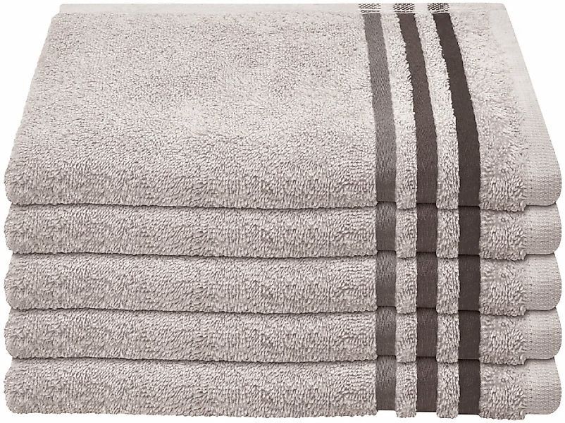 Schiesser Gästehandtücher "Skyline Color aus 100 % Baumwolle mit eleganter günstig online kaufen