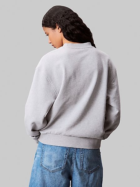 Calvin Klein Jeans Sweatshirt "A- LS BADGE LOGO TERRY CREW NK", Mit Rundhal günstig online kaufen