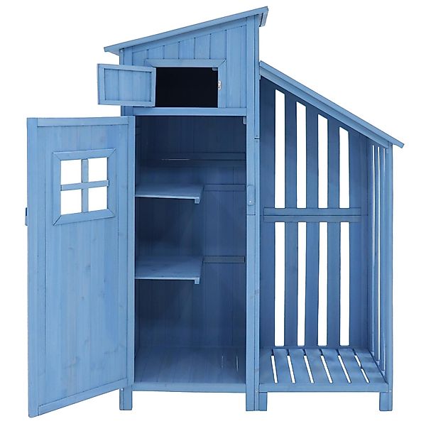 Gerätehaus Gartenschrank mit 2 Regalen, Geräteschuppen mit großem Stauraum, günstig online kaufen