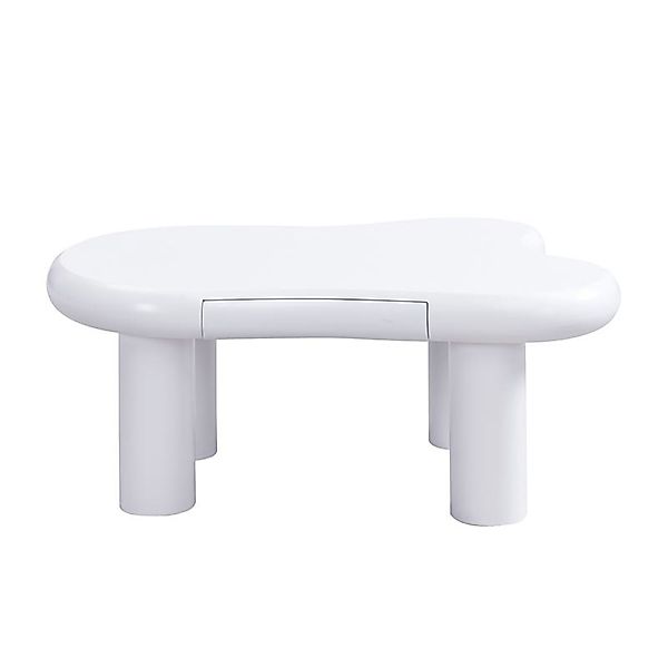 Couchtisch in Cloud-Form, aus MDF mit LED-Beleuchtung und Schublade, 98x65, günstig online kaufen