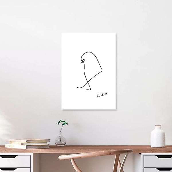 Poster / Leinwandbild - Picasso Spatz günstig online kaufen