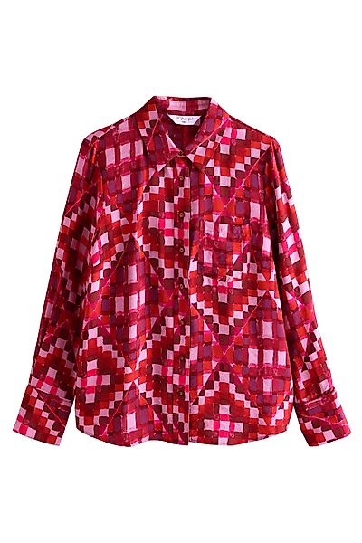 Next Langarmhemd Langärmeliges Button-down-Hemd (1-tlg) günstig online kaufen