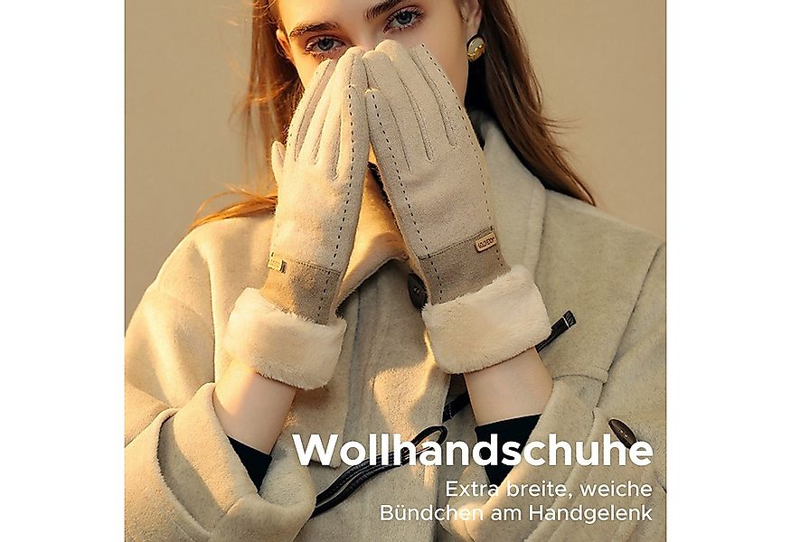 Refttenw Fleecehandschuhe Damen Touchscreen Winterhandschuhe,Warme Handschu günstig online kaufen