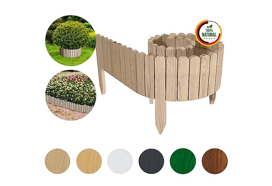 Floranica Palisade Beeteinfassung Beetumrandung Rasenkante Umrandung Flexib günstig online kaufen