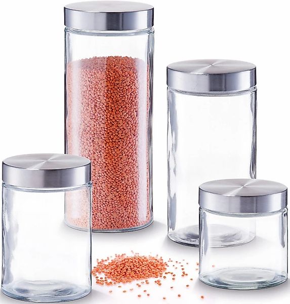 Zeller Present Vorratsglas 1 Stk. tlg. zeitloses Design günstig online kaufen