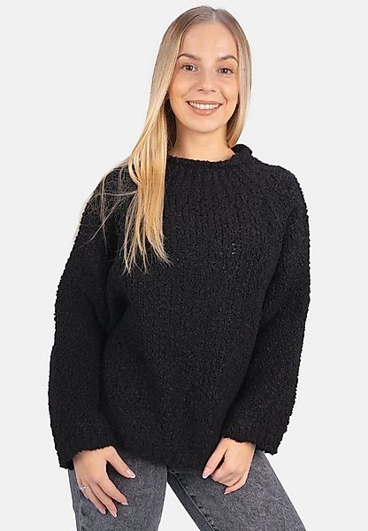 Seasons of April V-Ausschnitt-Pullover Dina Kurzer Teddy Damen Pullover in günstig online kaufen