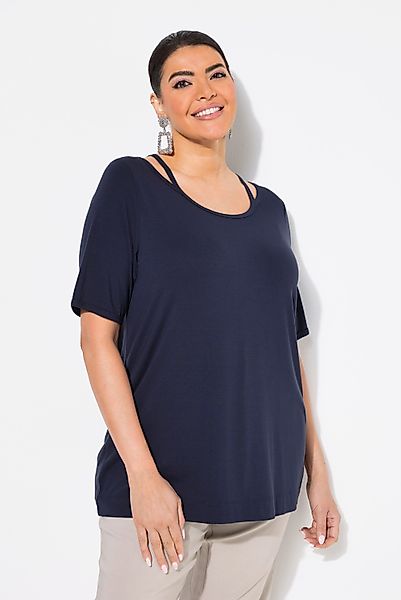 Ulla Popken T-Shirt T-Shirt Cut-Out Classic günstig online kaufen
