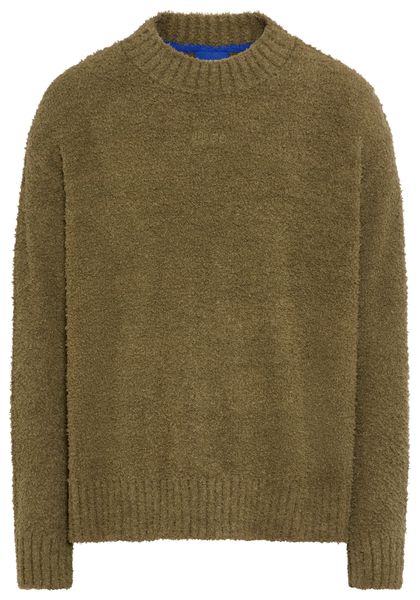 HUGO Blue Strickpullover Sanou Rundhalsausschnitt, relaxed günstig online kaufen