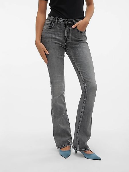 Vero Moda Bootcut-Jeans VMFLASH MR FLARED JEANS LI213 GA NOOS Baumwollmisch günstig online kaufen