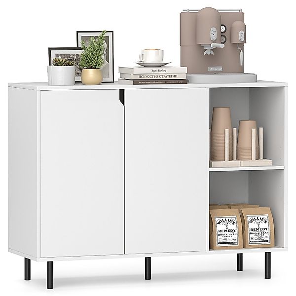 COSTWAY Sideboard, Anrichteschrank mit Fächern, verstellbare günstig online kaufen