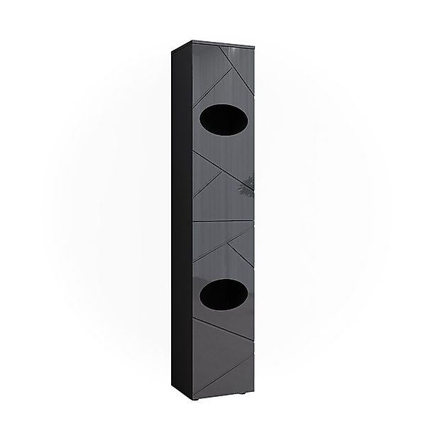 Vicco Wäscheschrank Irma Anthrazit 37 x 192 cm günstig online kaufen