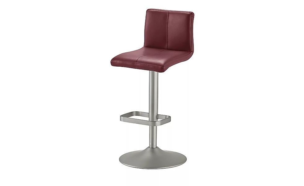 Leder-Barhocker - rot - 44 cm - 38 cm - Stühle > Barhocker - Möbel Kraft günstig online kaufen