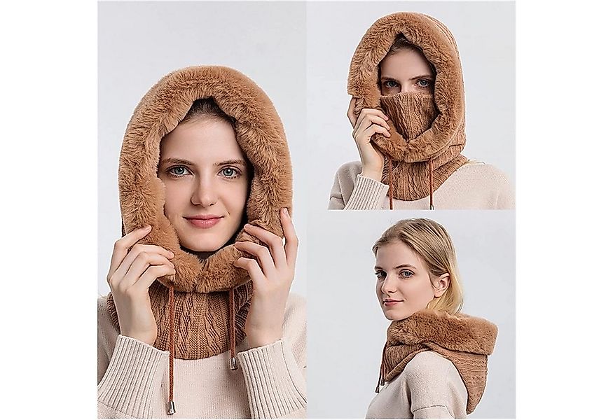 XDeer Mütze & Schal Wintermützen,Strickmützen,Warme Kapuzen Schal,Mütze Sch günstig online kaufen