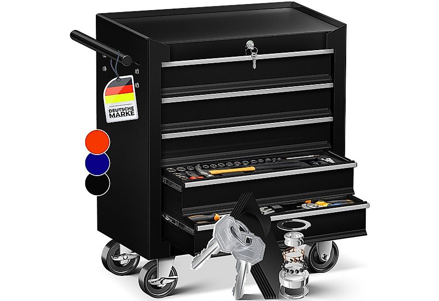 MASKO Werkstattwagen Profi Werkzeugwagen mit 5 Schubladen, abschließbar, ma günstig online kaufen