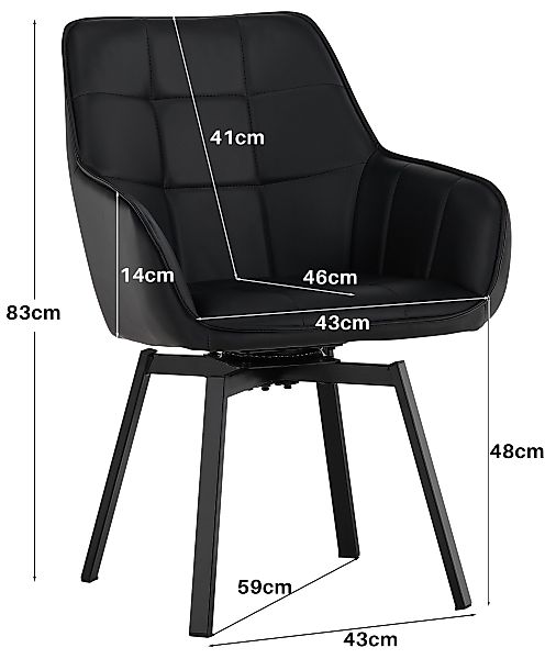 Ofcasa Esszimmerstuhl Kunstlderstuhl (2er Set, 2 günstig online kaufen