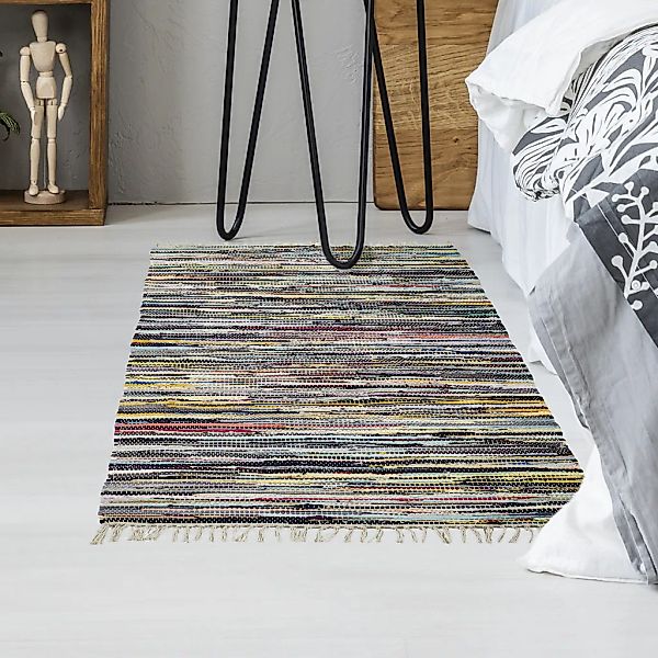 Andiamo Teppich "Multi" rechteckig 10 mm Höhe Flachgewebe, Fleckerl, reine günstig online kaufen