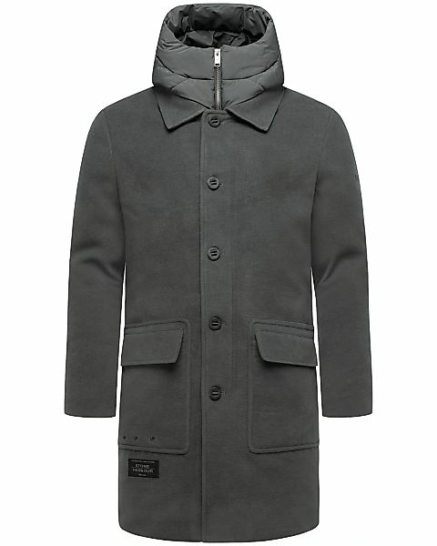 Stone Harbour Trenchcoat "Thiagoo XX" Kurzmantel in Wollmantel-Optik mit he günstig online kaufen