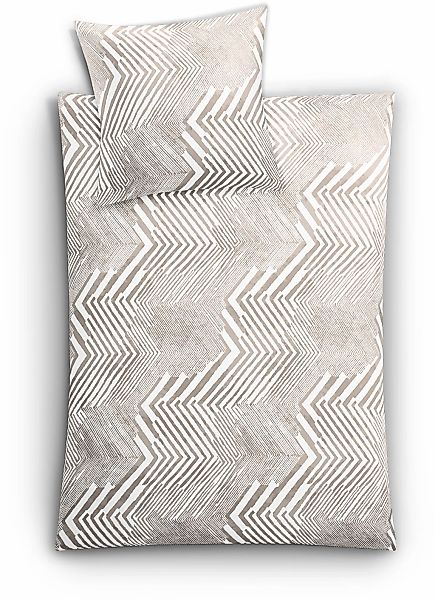 Kleine Wolke Bettwäsche "Macra" 2 Stk. mit grafischem Print günstig online kaufen