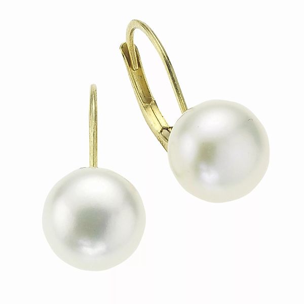 Fascination by Ellen K. Paar Ohrhänger "333 Gold Perlen weiß 8-8,5mm" günstig online kaufen