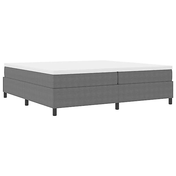 vidaXL Boxspringbett Hellgrau und Weiß 203 x 200 x 60 cm Cordstoff 3337482 günstig online kaufen