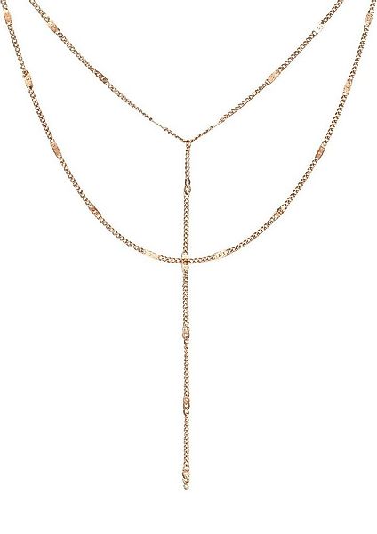 Hey Happiness Y-Kette Layer Kette Mehrreihig, Edelstahl Damen Halskette Las günstig online kaufen