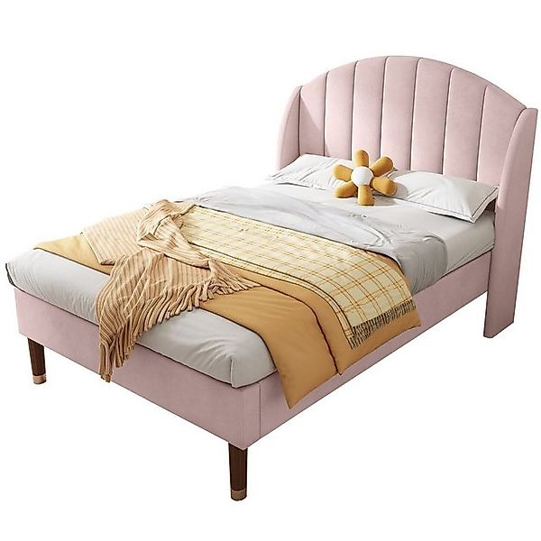 HAUSS SPOLE Polsterbett 90x200cm mit Lattenrost und Kopfteil, Jugendbett, S günstig online kaufen