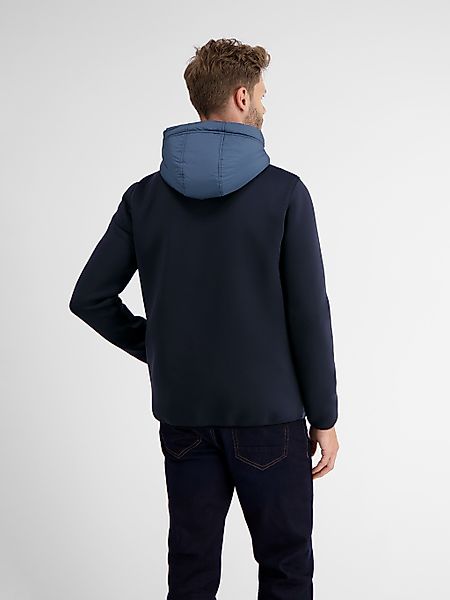 LERROS Sweatjacke "LERROS Sweatjacke mit Nylonfront" günstig online kaufen