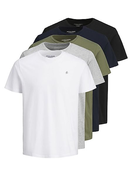 Jack & Jones Rundhalsshirt "JORJXJ im 5er Pack mit Rundhals und angenehmem günstig online kaufen