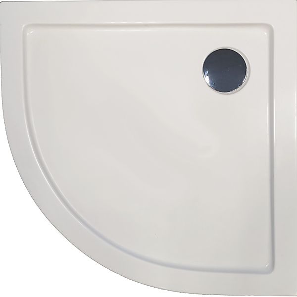Sanotechnik Duschwanne Zeus Viertelkreis 90 cm x 90 cm Weiß günstig online kaufen