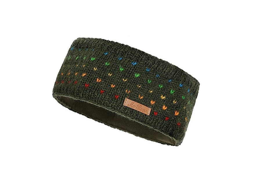 McRon Stirnband Modell Nadja Regenbogen gefüttert mit Fleece, hoher Schurwo günstig online kaufen