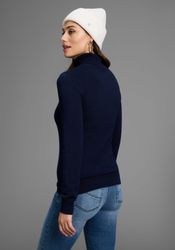 Bruno Banani Rollkragenpullover mit Metalllogo günstig online kaufen