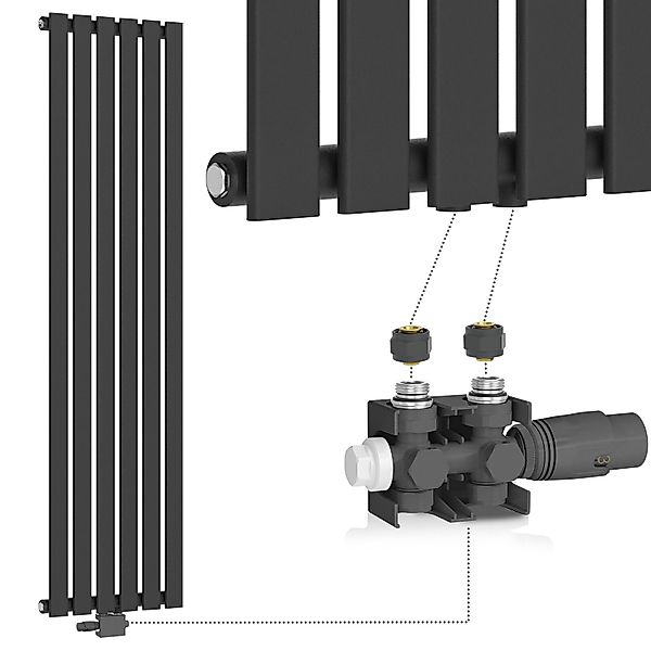 Aquamarin Heizkörper Design Vertikal Flachheizkörper Paneel günstig online kaufen