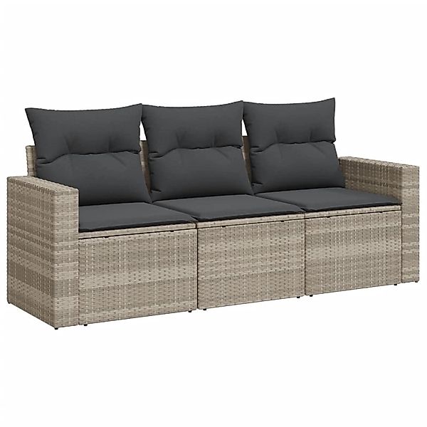 vidaXL Gartenlounge-Set 3-tlg. Garten-Sofagarnitur mit Kissen günstig online kaufen