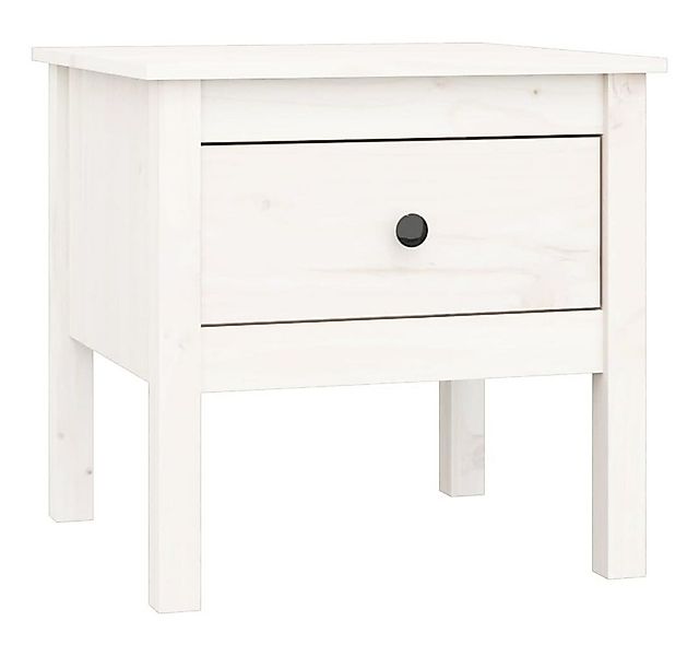furnicato Beistelltisch Weiß 50x50x49 cm Massivholz Kiefer (1-St) günstig online kaufen