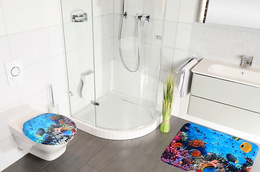 Sanilo Badaccessoire-Set "Ocean", (Komplett-Set, 3 tlg.), bestehend aus WC- günstig online kaufen