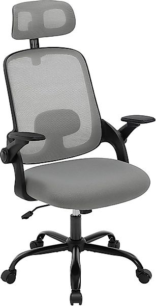 Woltu Bürostuhl, Wippfunktion, Armlehnen Lendenwirbelstütze, Verstellbarer günstig online kaufen