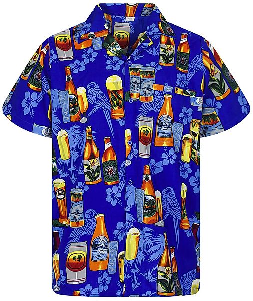 King Kameha Hawaiihemd Beerbottle Funky Hawaii-Hemd günstig online kaufen