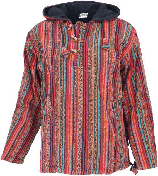 Guru-Shop Sweater Goa Kapuzenshirt, Baja Hoodie, günstig online kaufen