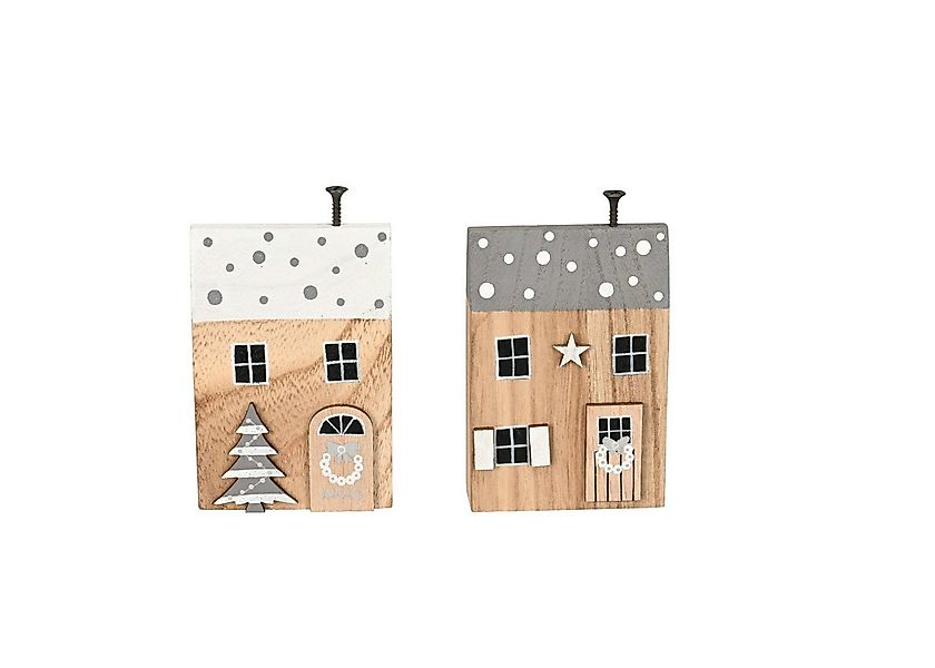 finehomegarden Dekoobjekt Häuser zum stellen 2fach sort.Haus H11cm + H16,5c günstig online kaufen