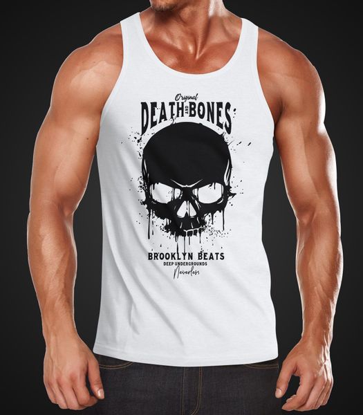 Neverless Tanktop Herren Tank-Top Skull Death günstig online kaufen