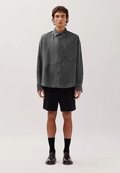studio seidensticker Businesshemd "Studio" Oversized 1/1 Kentkragen Leder günstig online kaufen