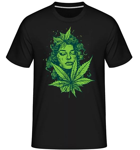 Cannabis Kopf Frau · Shirtinator Männer T-Shirt günstig online kaufen