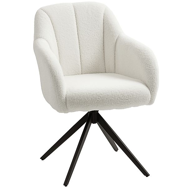 HOMCOM Loungesessel drehbarer Relaxsessel Loungesessel gepolstert mit Stahl günstig online kaufen