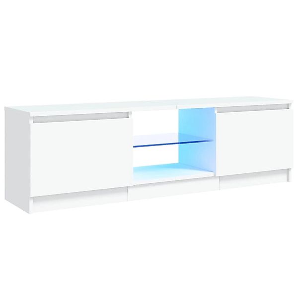 vidaXL TV-Schrank mit LED-Leuchten Weiß 120x30x36 cm 804283 günstig online kaufen