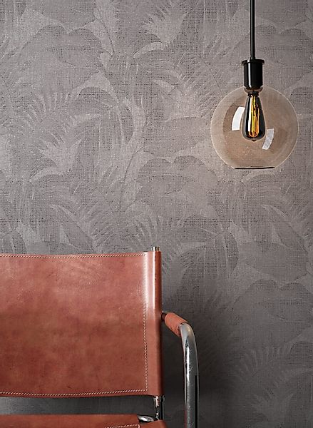 Newroom Vliestapete, Grau Tapete Dschungel Floral günstig online kaufen