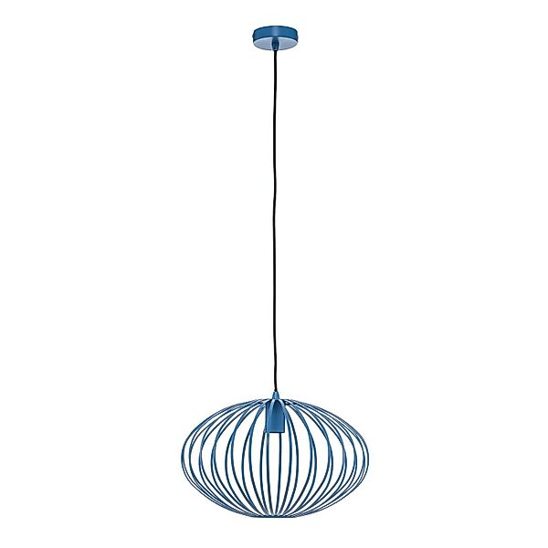Lindby Pendelleuchte Maivi 10012909 Modern in Blau aus Metall 1-flammig E27 günstig online kaufen