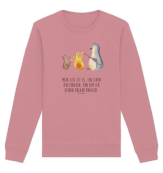 Mr. & Mrs. Panda Longpullover Größe M Pinguin Lagerfeuer - Canyon Pink - Ge günstig online kaufen