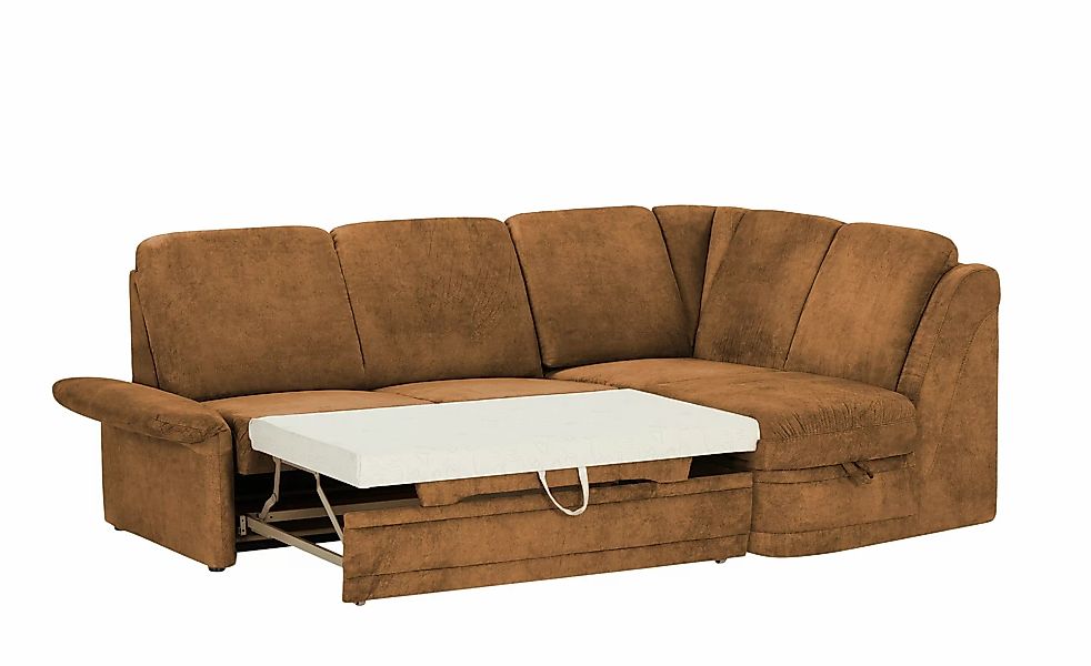 Polstermöbel Oelsa Ecksofa  Luna ¦ orange ¦ Maße (cm): B: 224 H: 91 T: 160. günstig online kaufen