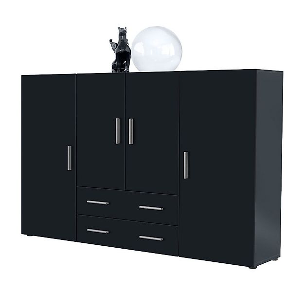 Vladon Highboard Nora (Anrichte mit 2 Schubladen und 4 Türen, mit insgesamt günstig online kaufen